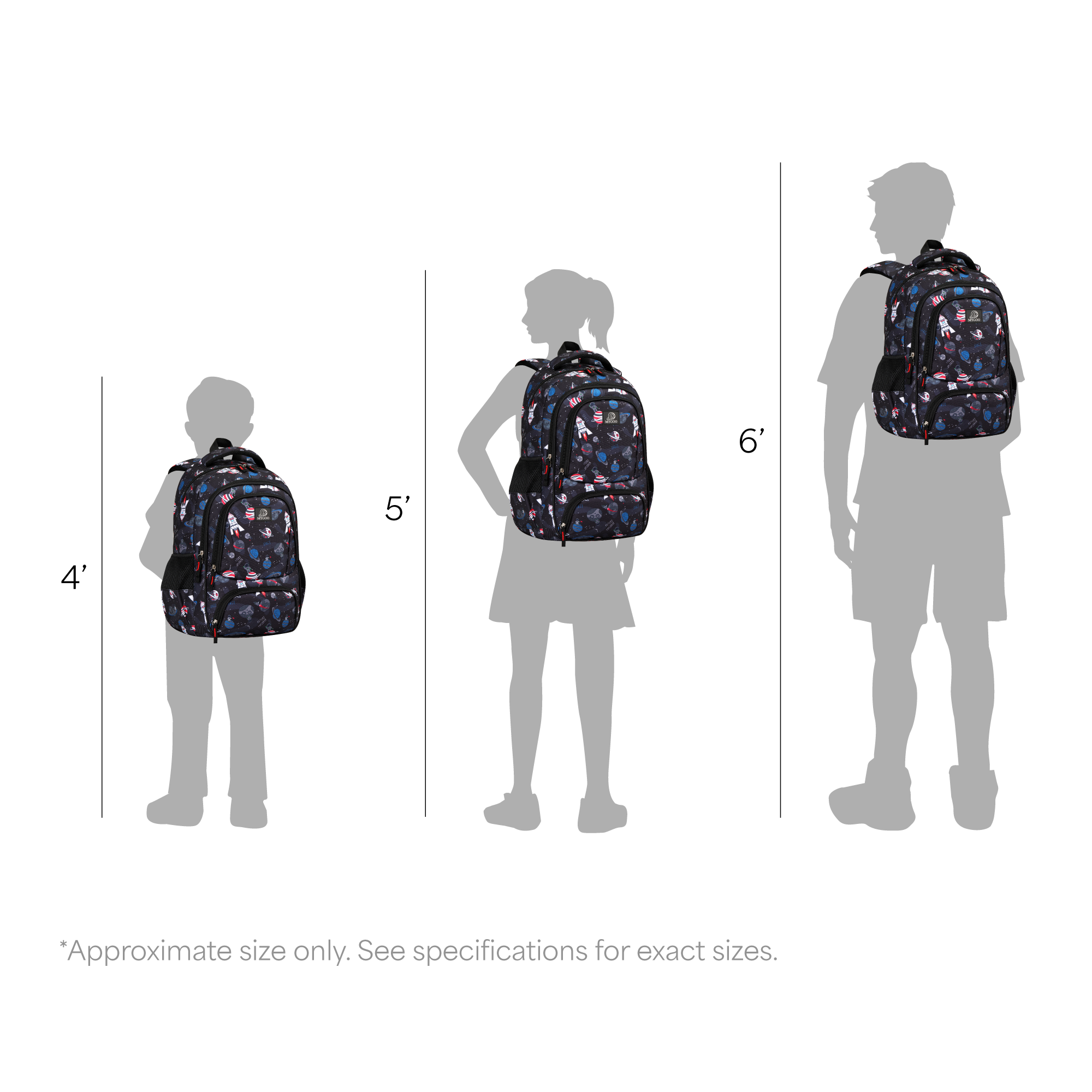 Elementary school outlet backpack size